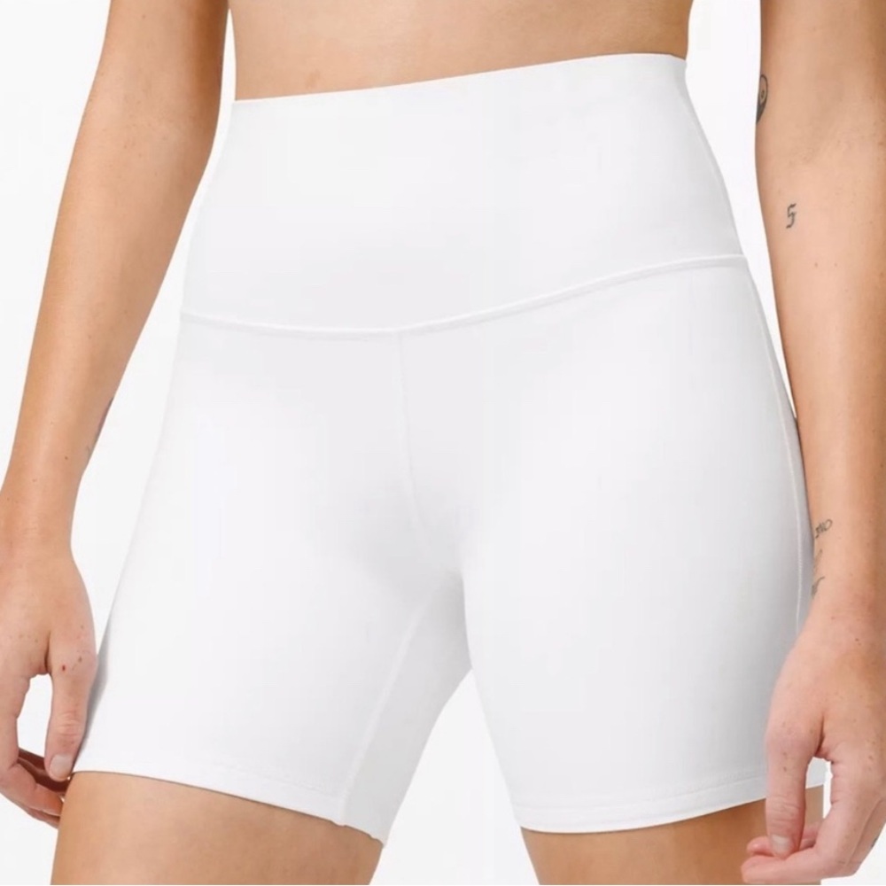 Lululemon Align High Rise Shorts 6” White Size 6